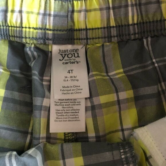 Just One You by Carter’s Boys pull on plaid shorts - Picture 4 of 4